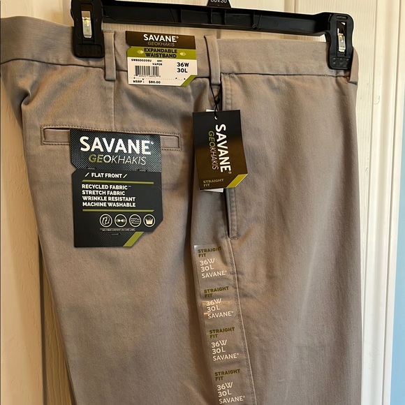 Savane Gray Chinos Classic Fit - Picture 1 of 5